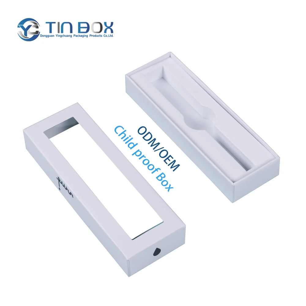 Custom 5 Pack Roll Childproof Packaging Box Drawer Paper Boxes Child Resistant Cones Roll Packaging Box With Foam Insert