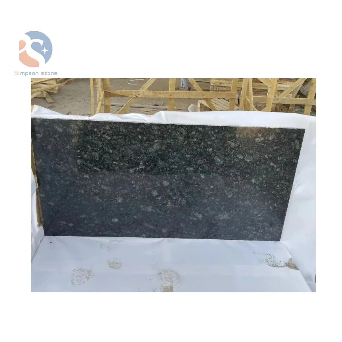 Simpson Popular Butterfly Green Granite Steps Outdoor Tiles Slabs for Kitchen