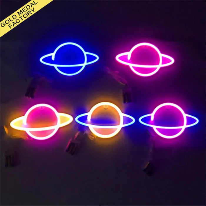 Neon Sign Lights Custom Factory Wholesale Prices Wall Decor Personalizado Planeta Lamp Planet Luces De Luz LED Neon Light Signs