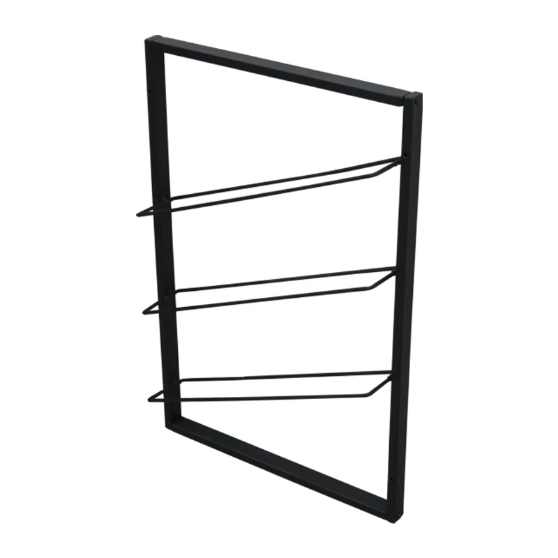 3 Bottle foldable Frame metal wall mounted wine racks