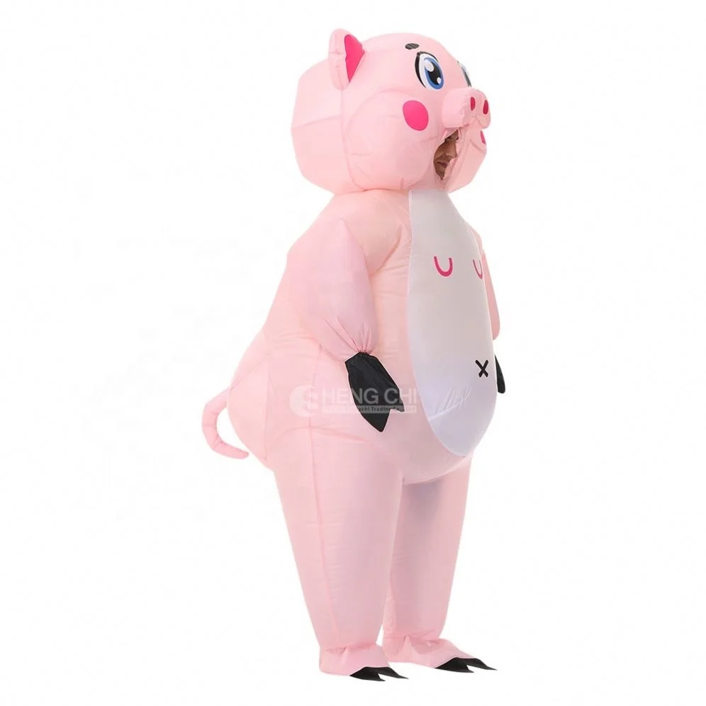 Factory low-priced wholesale of carnival Halloween party inflatable costumes anime pig inflatable mascot costumes