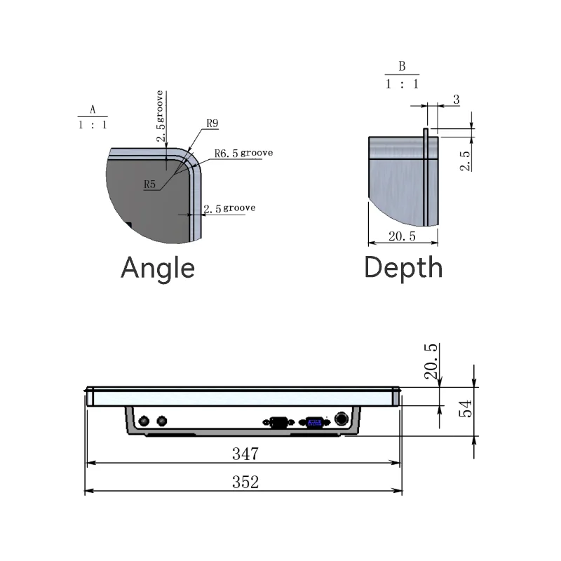 OEM PTC15W wifi 4g 15 inch Keyboard 2.4GHz capacitive screens usb 12 Months software Management All In One Panel Pc Industrial T
