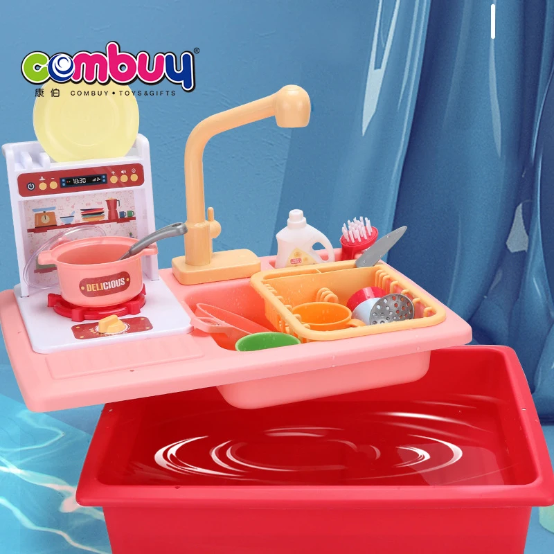 Игровой домик для приготовления пищи игра кухни фильтр воды детские игрушки раковина мытья
