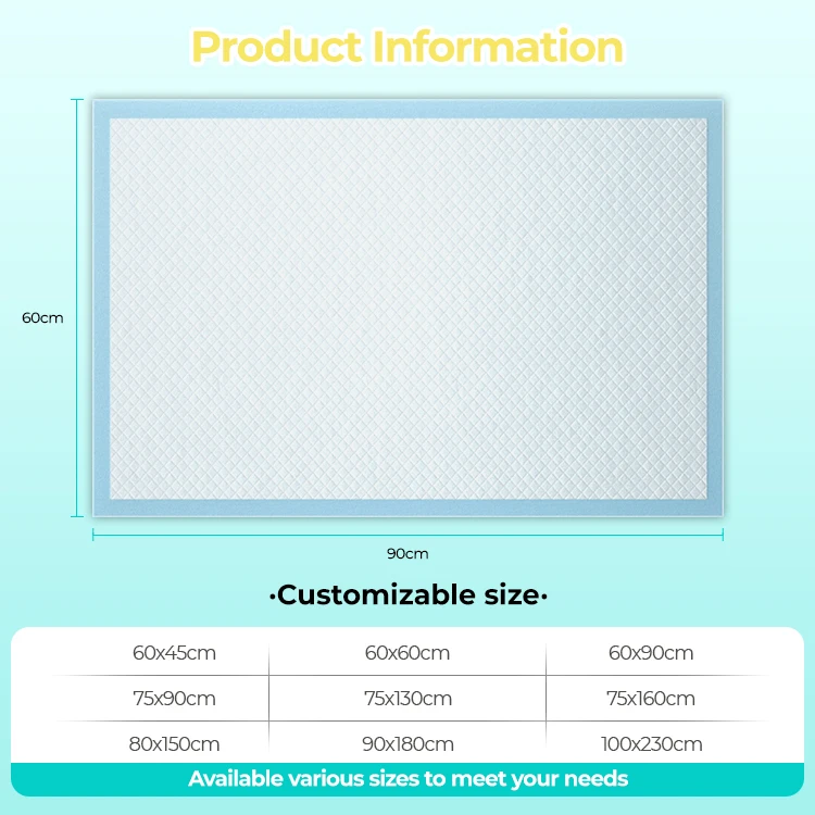 adult nursing pads disposable pads for the elderly adult underpads 60x90