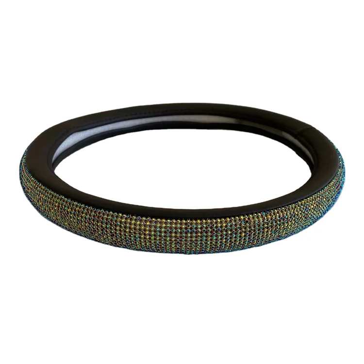
2021 Car Accessories Steering Wheel Cover Bling Diamond Car Steering Wheel Cover 