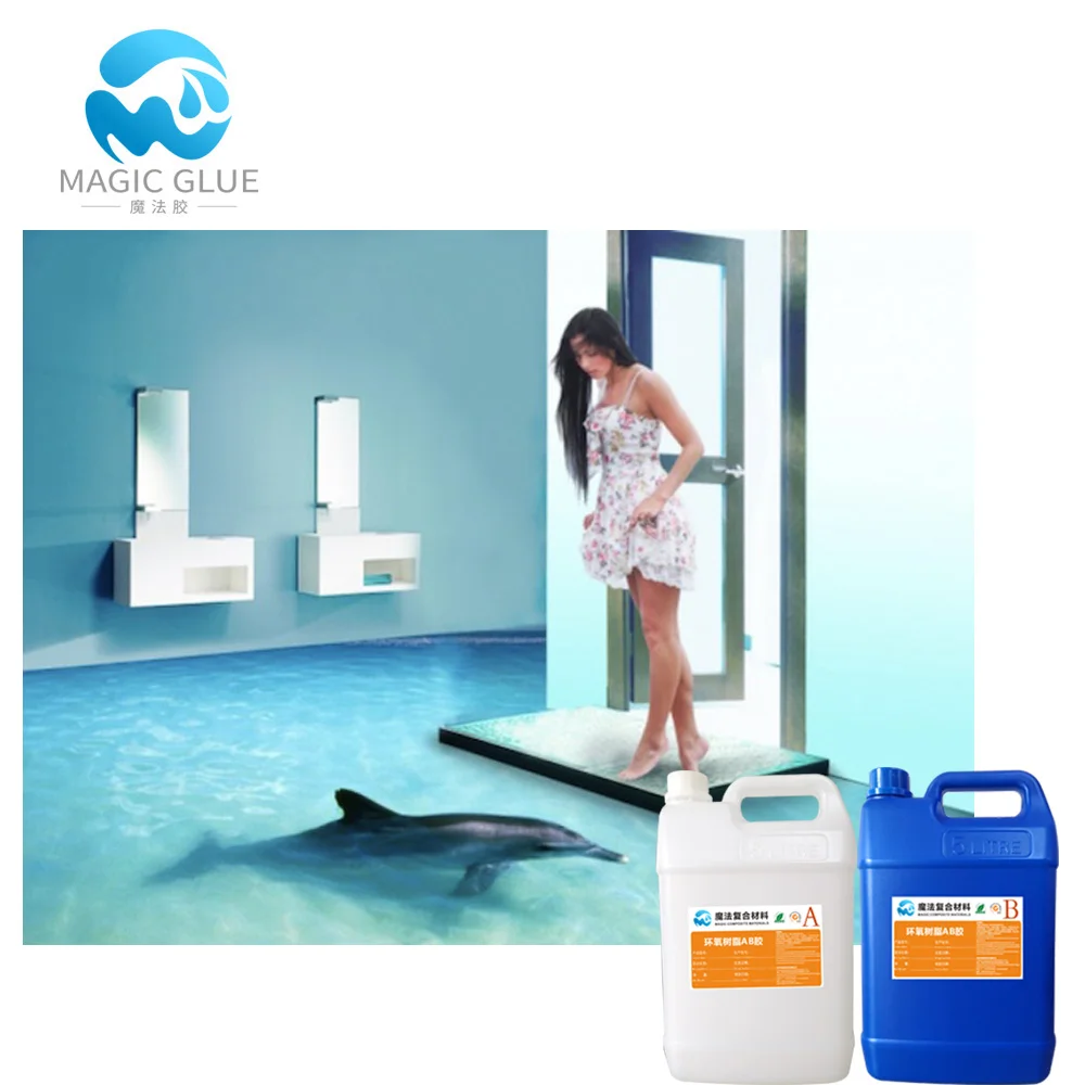 Highly dirt scratch resistant 3d epoxy floor on sale