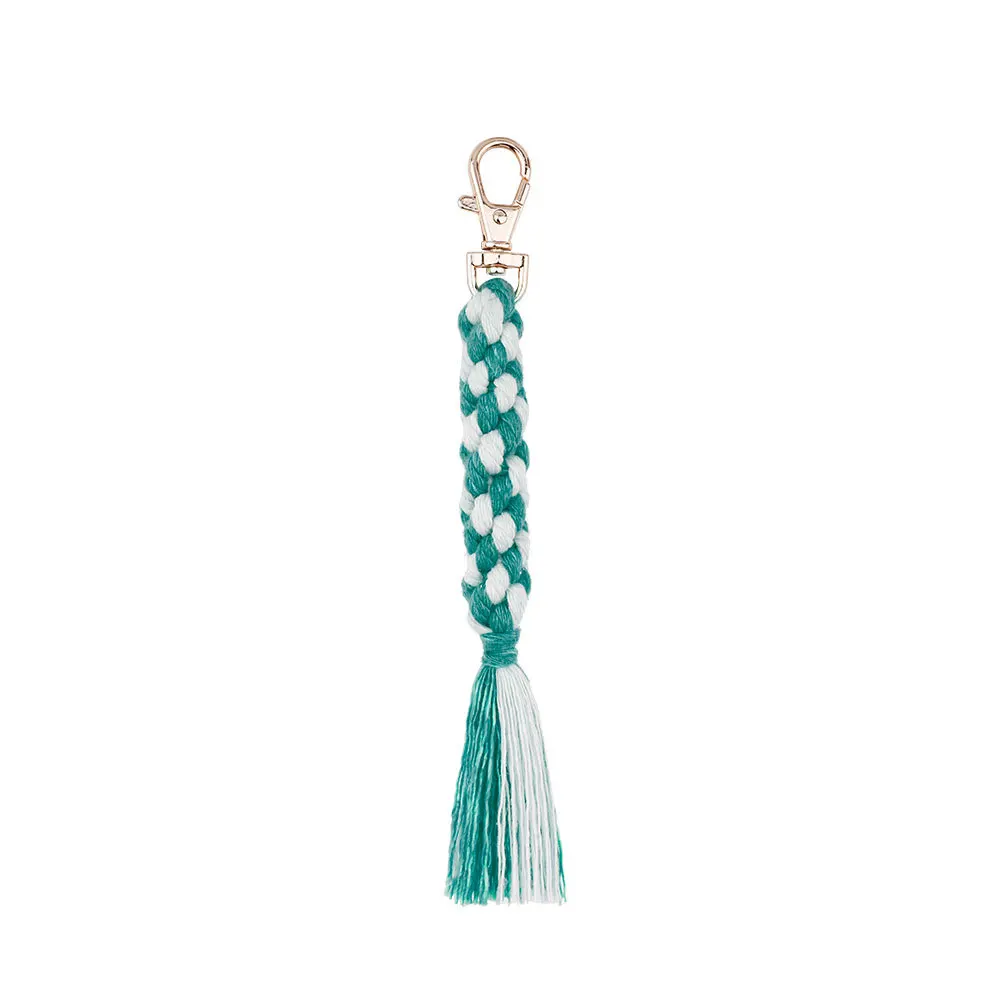 BSBH New DIY Customized Handbag Keychain Soft Mixed Color Tassel Keychain