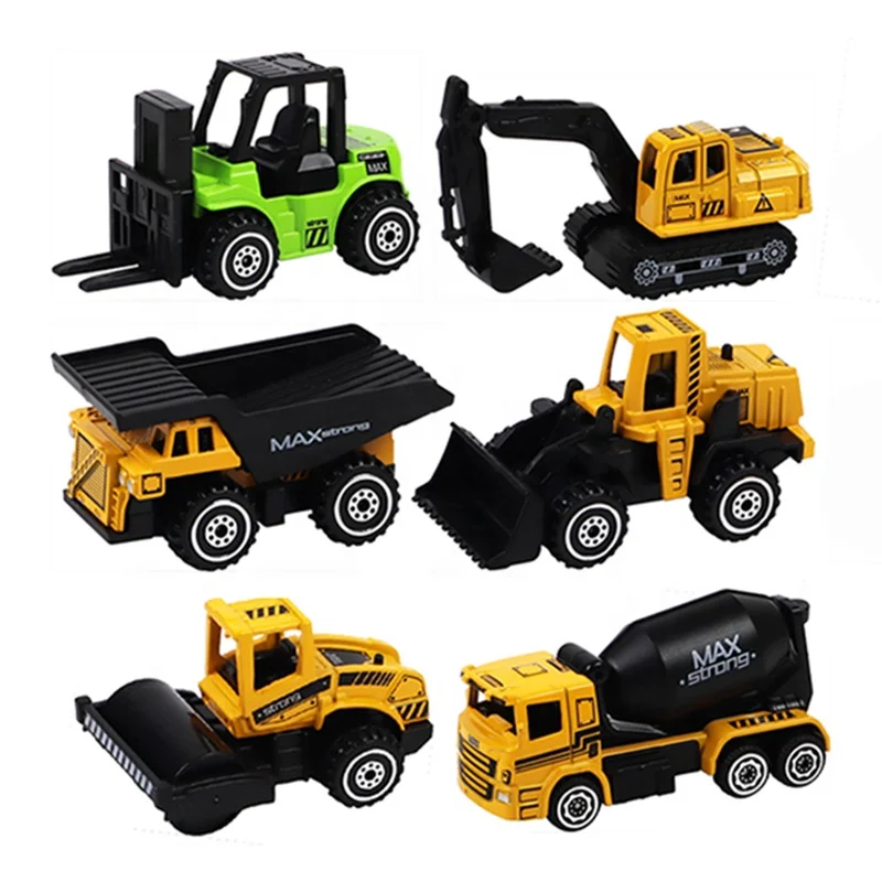 QS Новое поступление детский мини-металлический инженерный автомобиль 1:64