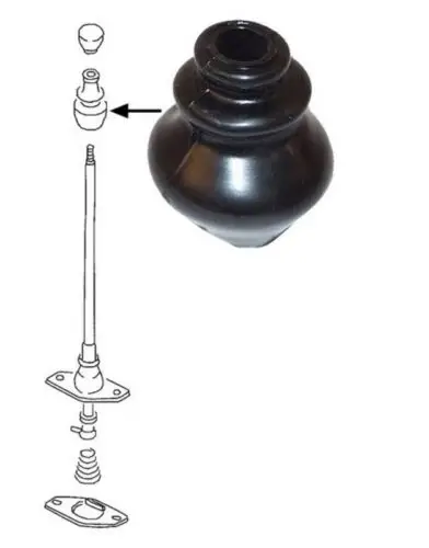 
 Рычаг переключения передач, совместимый с автобусным разделителем типа 2 VW  