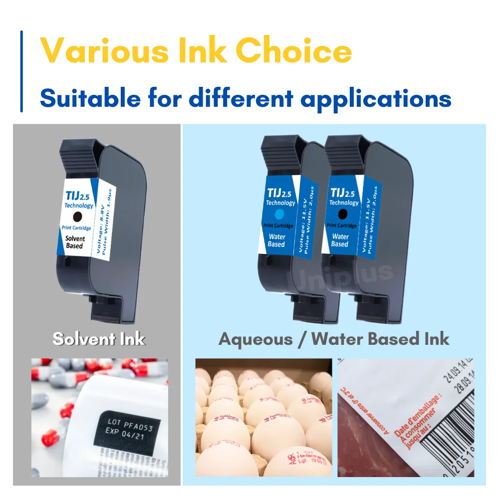 Strict Quality Control Tij2.5 Thermal Ink Jet Cartridge For Carton Metal Plastic Printing