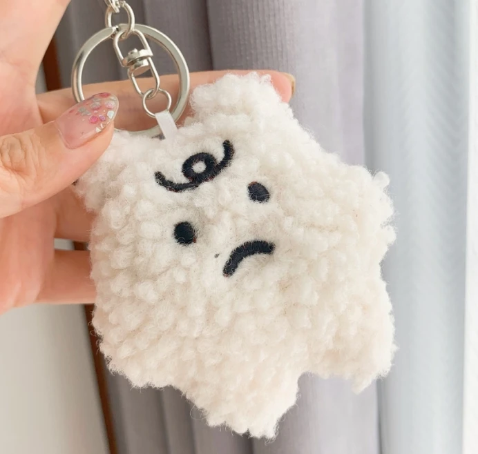 Unhappy bear brooch plush keychain bag bag doll couple doll pendant