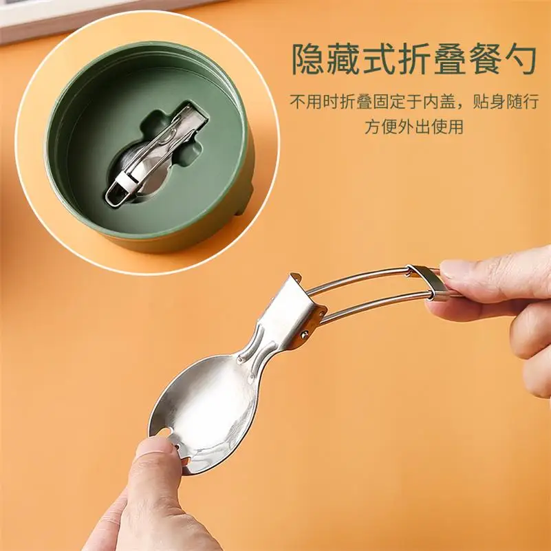 Cartoon Wholesales Baby food flask School kids lunch box container 1.3L stainless steel 304 insulated Vacuum food warmer
