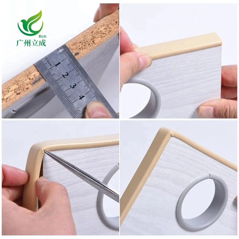 LC2802 Custom TPE PVC Silicone Furniture Protector Strip Waterproof Plastic Edge Seal Strip  Edge Seal Strip For Furniture