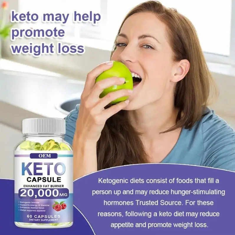 OEM/ODM Hot Selling Plant Extract Keto Slimming Capsules Organic Vegan BHB Immune Detox Diet Slim Supplement