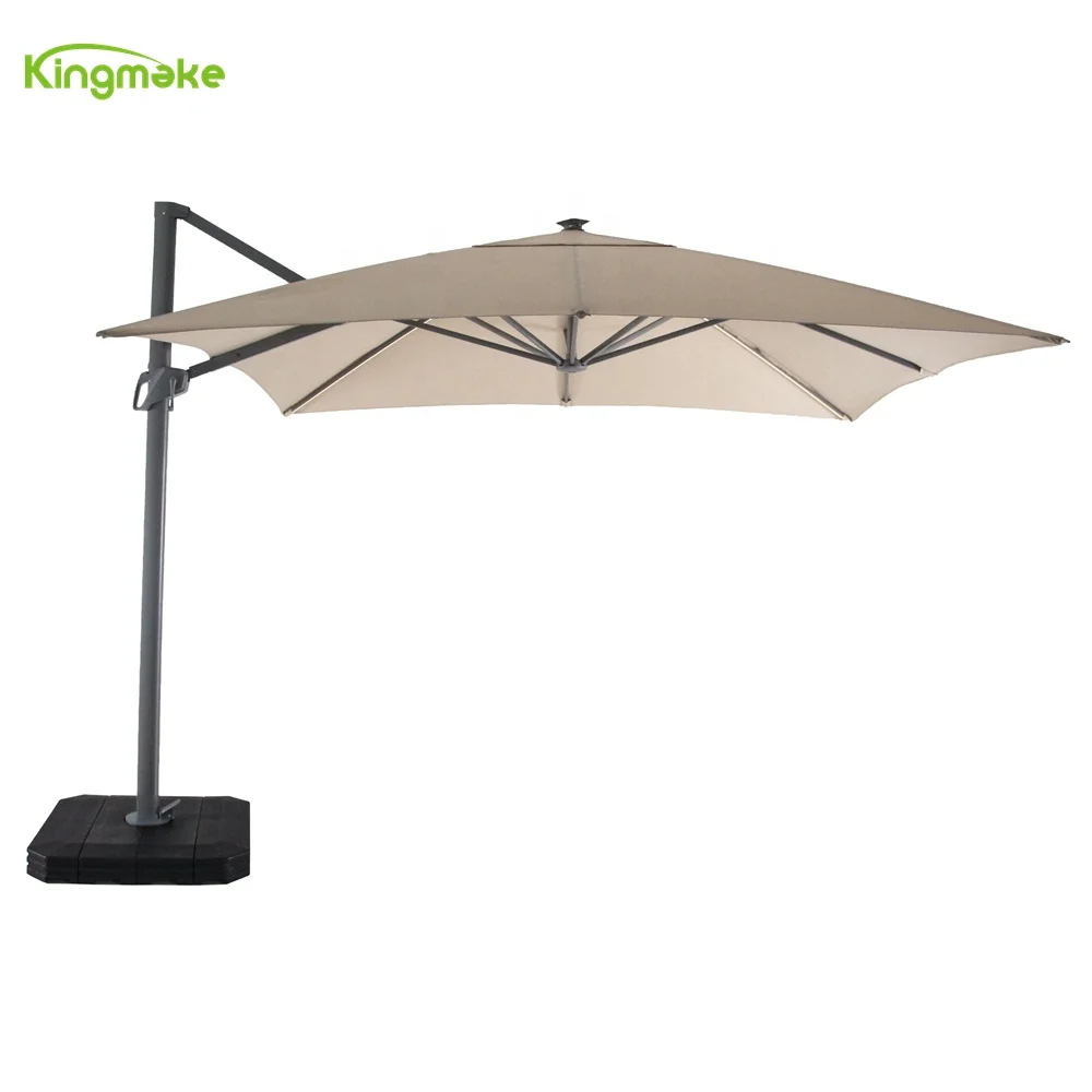 KIngmake factory furniture parasol High Durability Our Own Manufacturer Restaurant Outdoor Hanging Big Umbrella