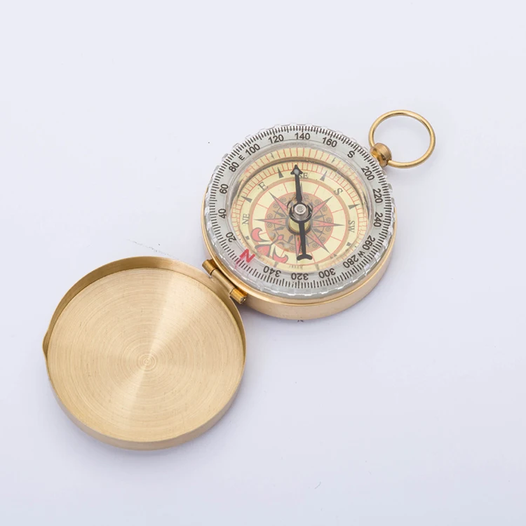 Best selling Promotional Gifts Fashion Camping Antique Copper Compass