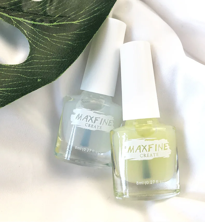 MAXFINE Wholesale Private Label Muslim Nail Polish Supplier Healthy Water Permeable Halal Top Coat Nail Polish With MSDS