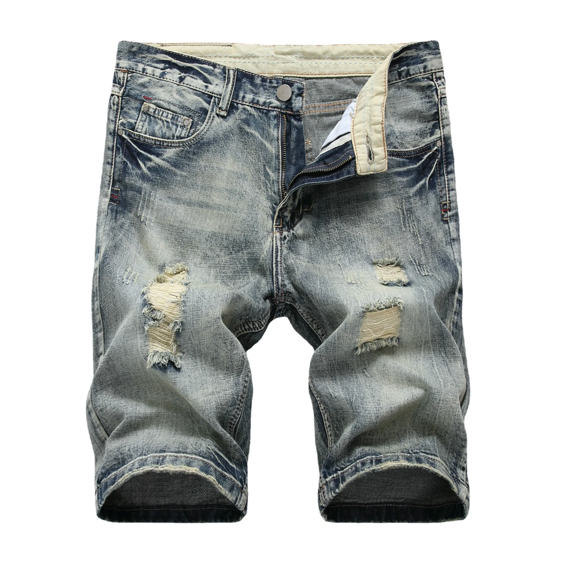 new style jeans pent casual trousers blue men denim dirty jeans
