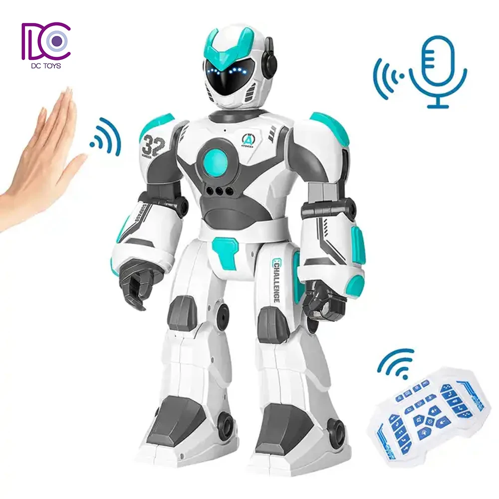 DC Early Education Smart Voice Gesture Control Induction Children Programming RC Robot Model Toys