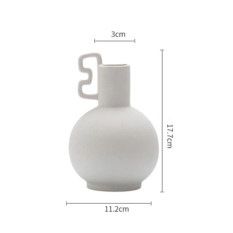 New Product Ideas Art Flower Bottle Matte Frosted Vase Cylindrique Ceramic Cylinder Vase Set For Gifts Home Office Decor