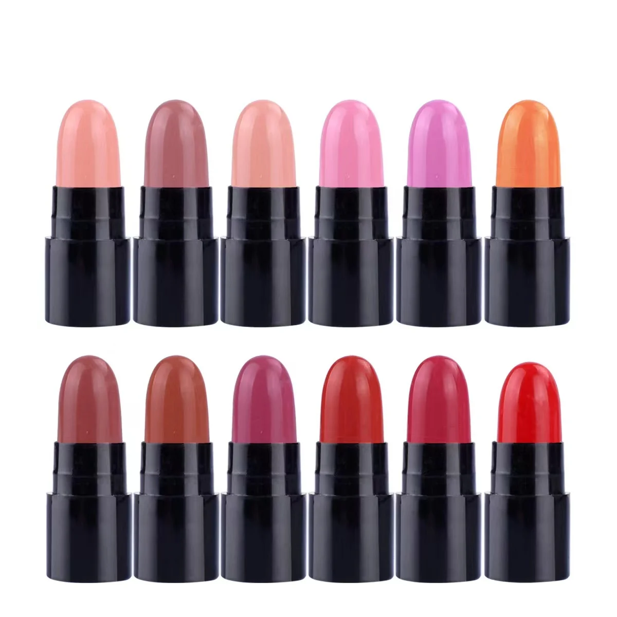 High Quality Christmas Cosmetics Lipstick Vendor Set Gift 12 PCS Women Makeup Nude Mate Waterproof Mini Lipstick Set