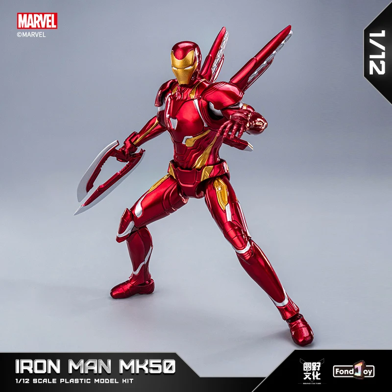 Fondjoy Assembled Model Infinity Saga-Iron Man MK50 Action Figure Original 1/12Scale 15.5cm/6.1in Collectible Toys Children Gift