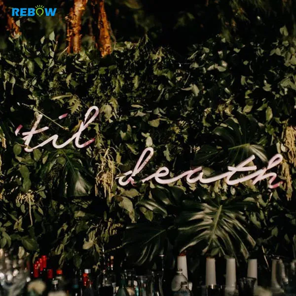 Rebow Hot sale Custom led neon sign Wall mounted Led flex neon light Advertising sign