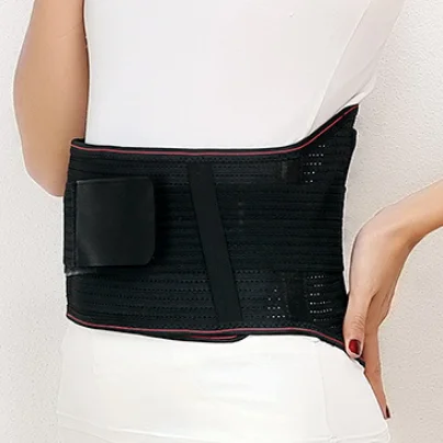 Golden Supplier Training Waist trimmer Heating Back Warmer Thermal Fitness Belts Double Waist Trainer Belt