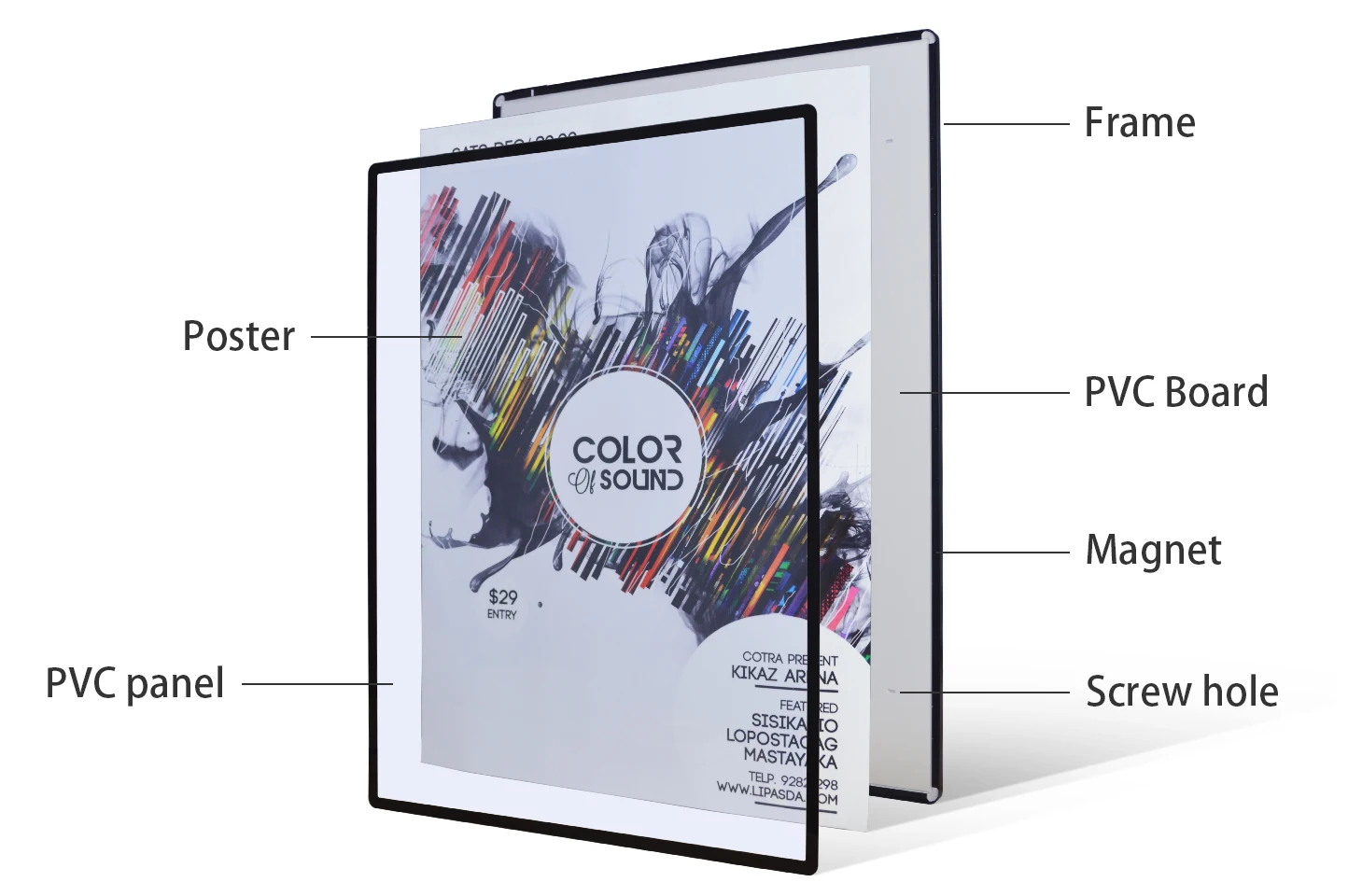 magnetic poster display frame magnetic frame poster magnet pc frames