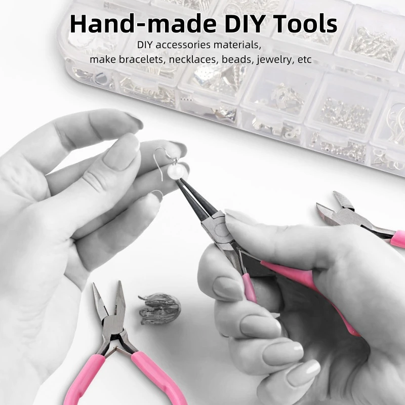 17-Piece Customizable Jewelry DIY Tool Set OEM Support Available Packaging High Quality Beauty Tools Set Box