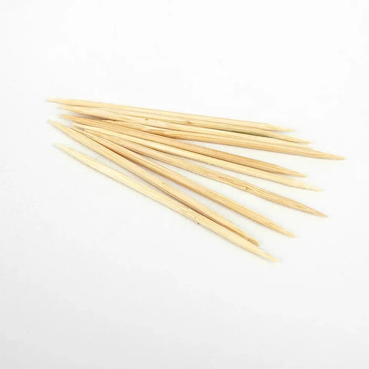 Free Sample Custom Chinese Factory Sale Biodegradable 65mm Bamboo Disposable Toothpicks with Plastic Box
