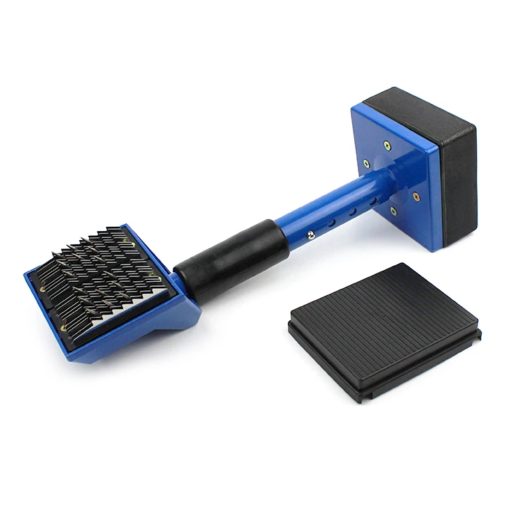 Blue Deluxe Adjustable carpet knee kicker Aluminium Powder Coated carpet stretcher knee kicker From PDM