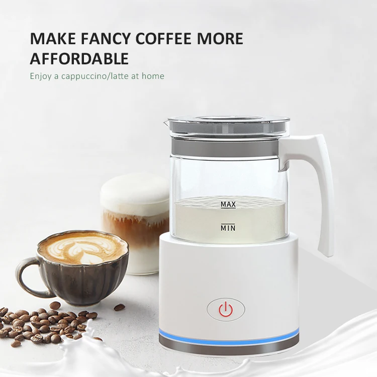 Portable Automatic Household Glass 12V Milk Frother Battery Cappuccino Espresso Coffee Electric Milk Frother Machine