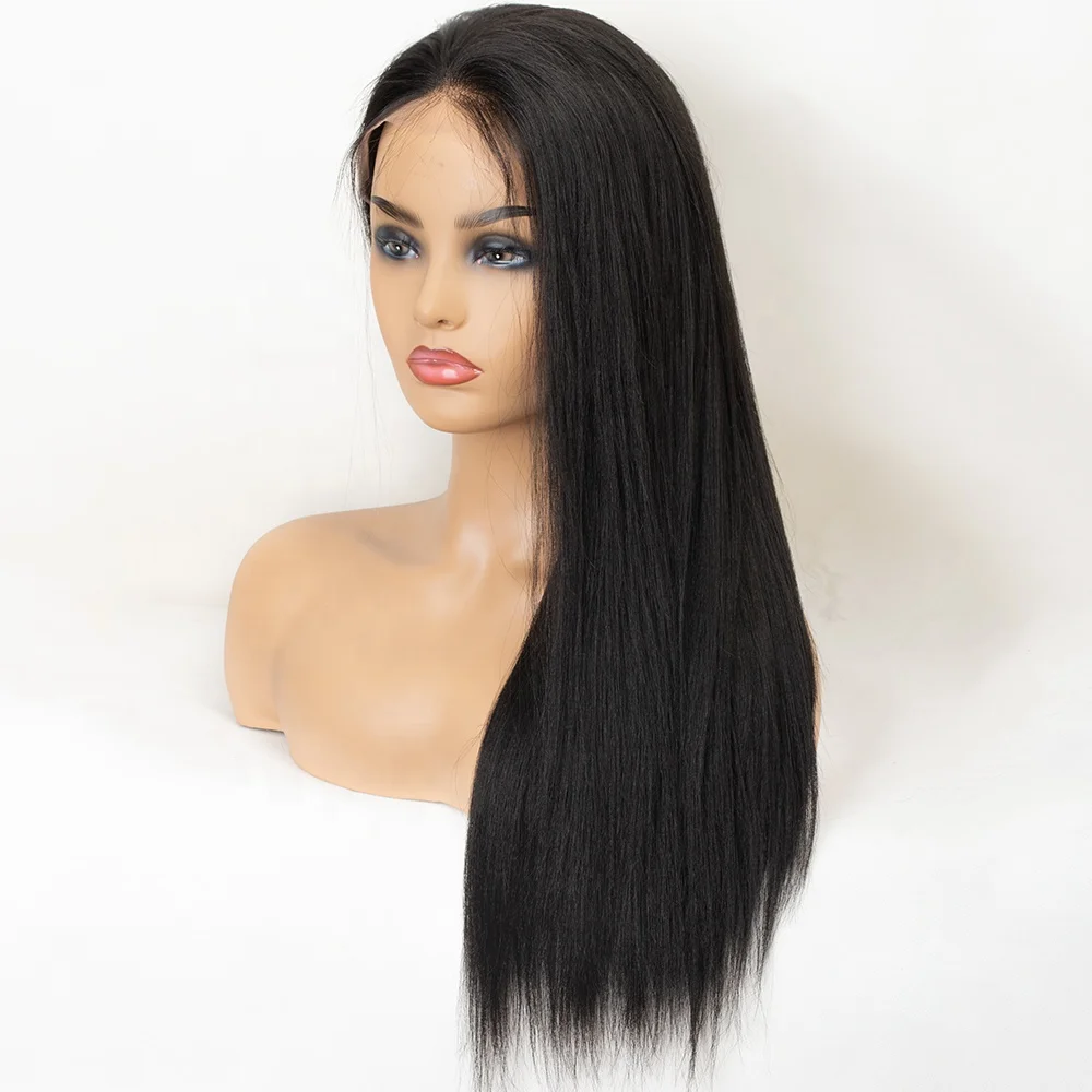 High Quality Wholesale Pure Human Hair HD Lace Raw Indian Women Hair Ponytail Lace Front Wig
