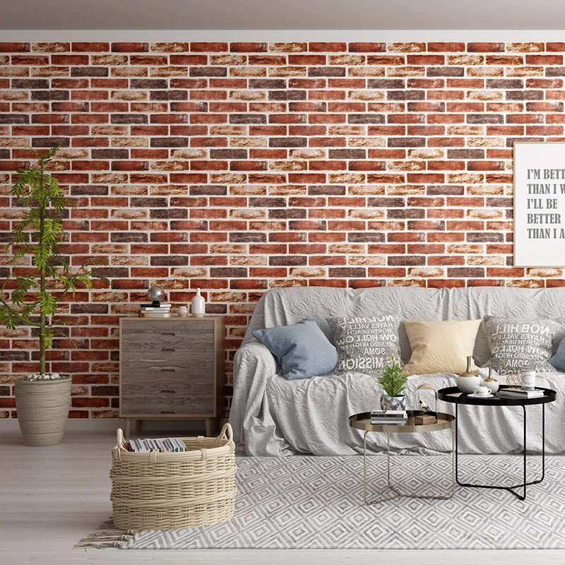 Apartment Wall Paper Sticker 3d Self Adhesive Wallpapers/Wall Coating 3d Diy Peel And Stick Wall Tile