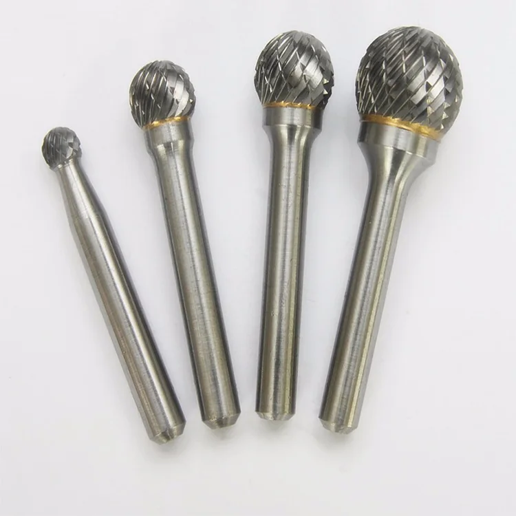 Various head shape tungsten carbide burrs