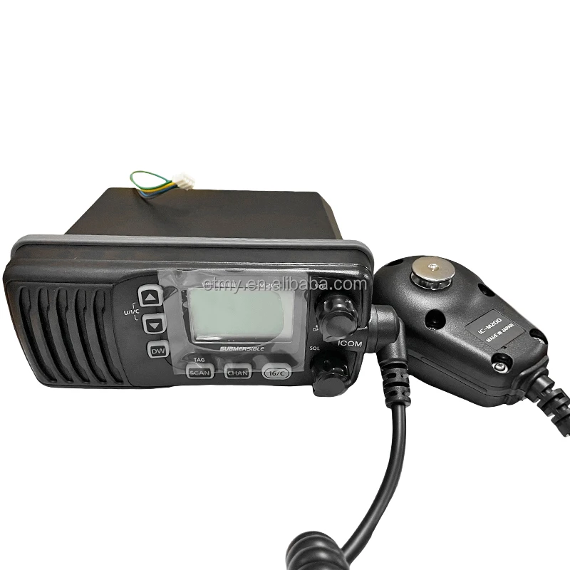 IC-M200 25W IPX7 Waterproof VHF MARINE TRANSCEIVER Submersible Car Radio Station 25W