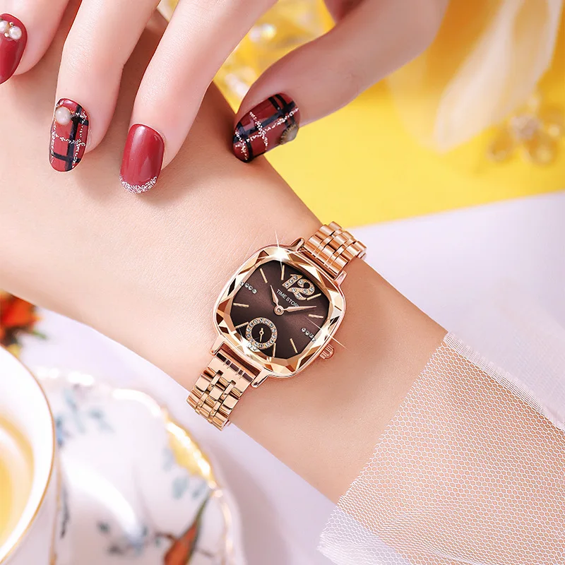 Time Story Women Rose Classic Quartz Watch Female Elegant Clock Luxury Gift Watches Ladies Waterproof Wristwatch