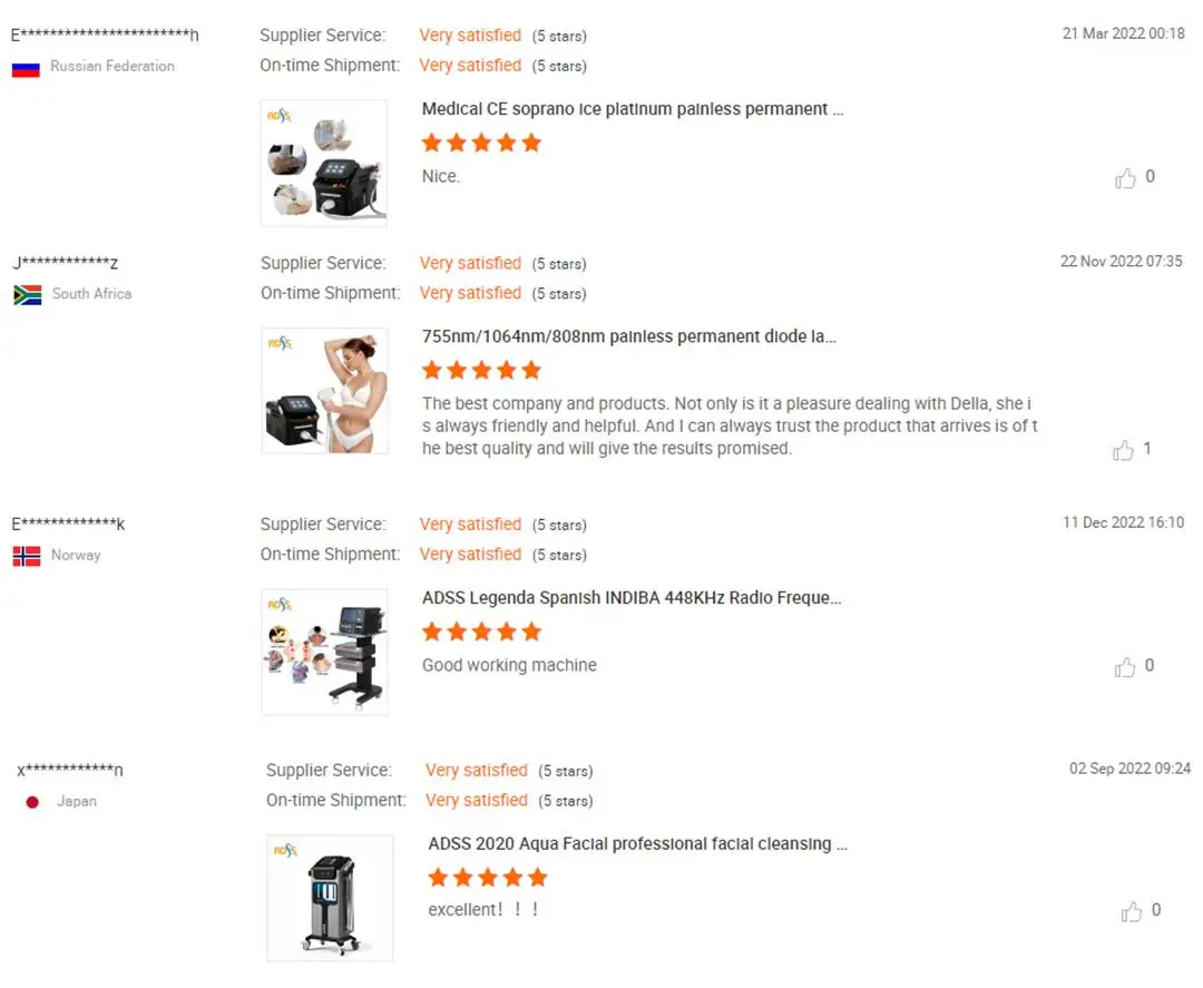 ADSS Ice Painless Depilasion Laser 755nm 808nm 940nm 1064nm Diode Laser Hair Removal Machine