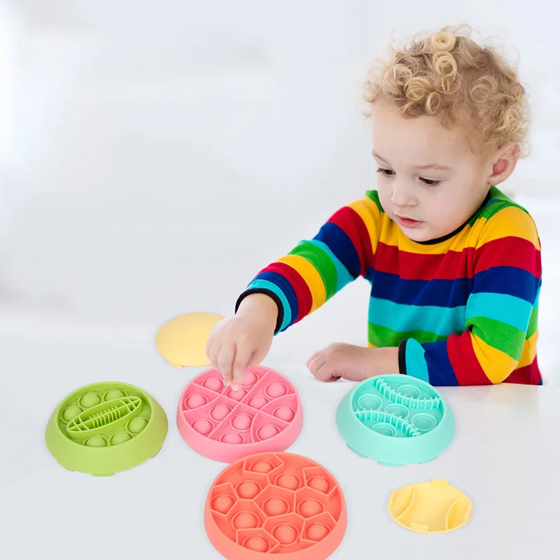 Best Selling Wholesale Poppet Fidget Toy Silicone Baby Stacking Toys Educational Toys Puzzle Fidget Popper Ball