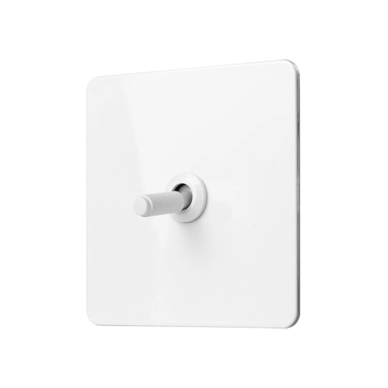 10A 13A 16A Sockets And Switches Electrical Type 86 Power Outlet Metal White Stainless Steel Panel Toggle Switch Wall Switches