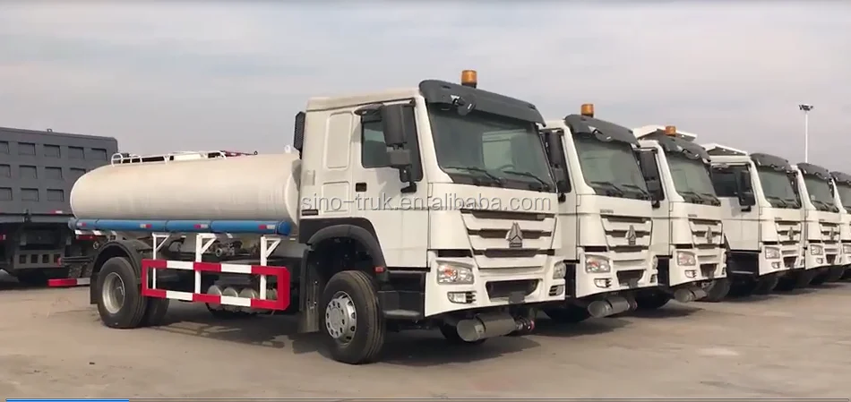 SINOTRUK HOWO 10000 litres fuel tanker delivery truck with flow meter pump