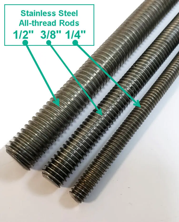 M6-M30 made in China customized high quality carbon steel threaded rods 1,2,3 meters