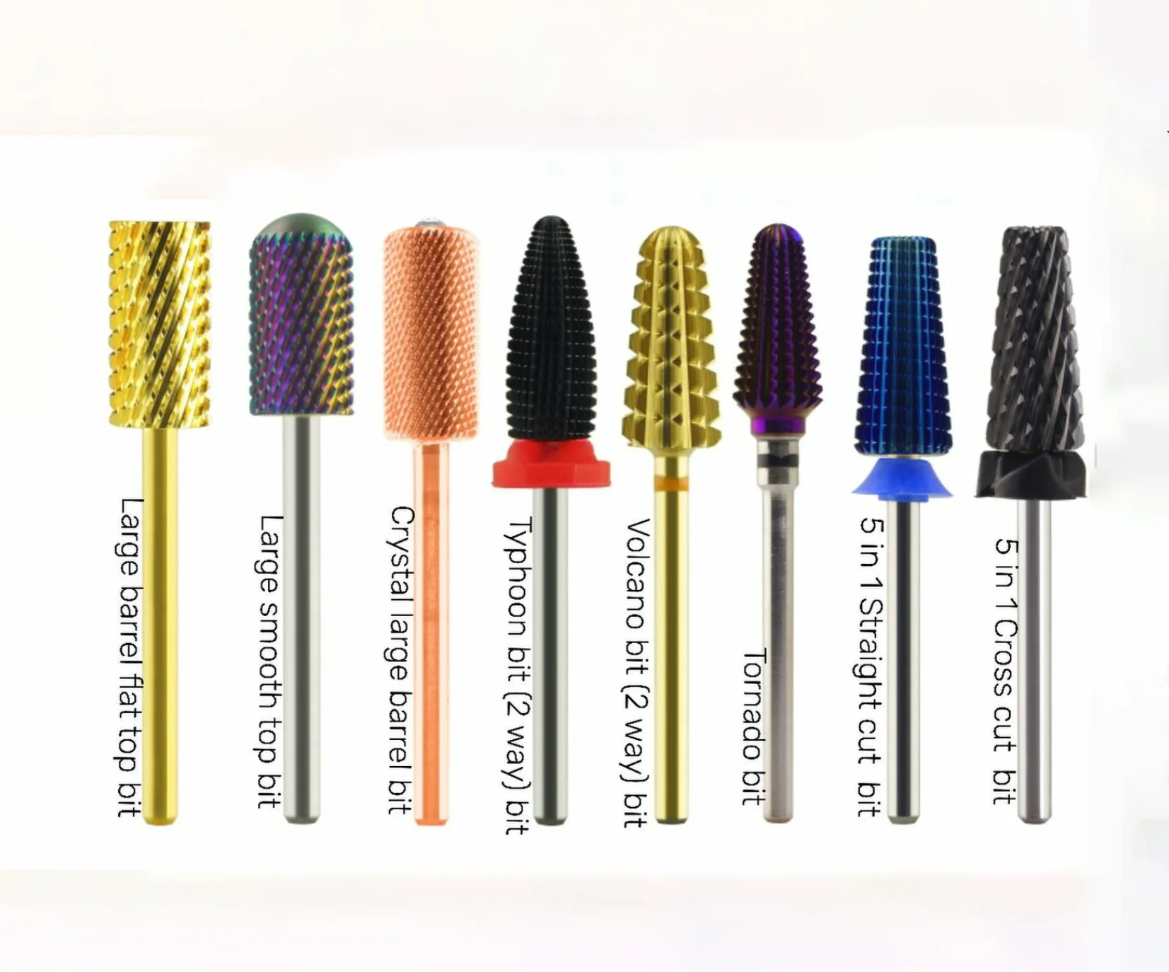 Tornado 2.35 Shank Tungsten Carbide Professional E-File Nail Drill Bits