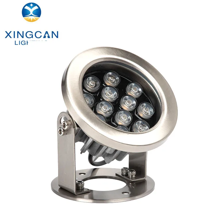 Водонепроницаемые IP68 9 Вт 18 24 36 DMX512 Красный зелёный синий фонтан водопад наружные светодиодные подводные фонари для бассейна