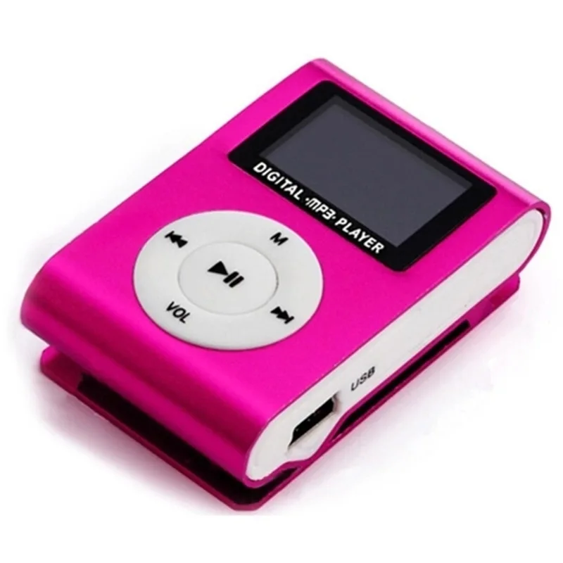 Classic insert TF card metal clip mini MP3 music player sport gift clip MP3