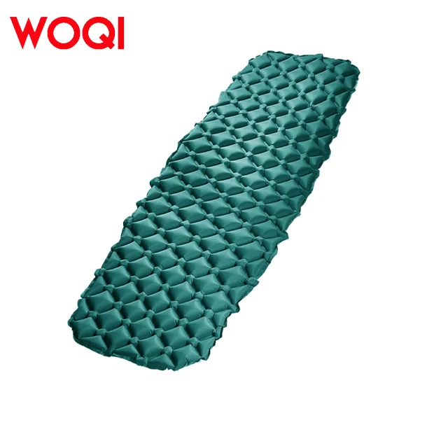 WOQI Premium Small Pack Size Air Mattress Fast Foot Pump Compressible Lightweight for Outdoor Climbing-Inflatable Pad Model