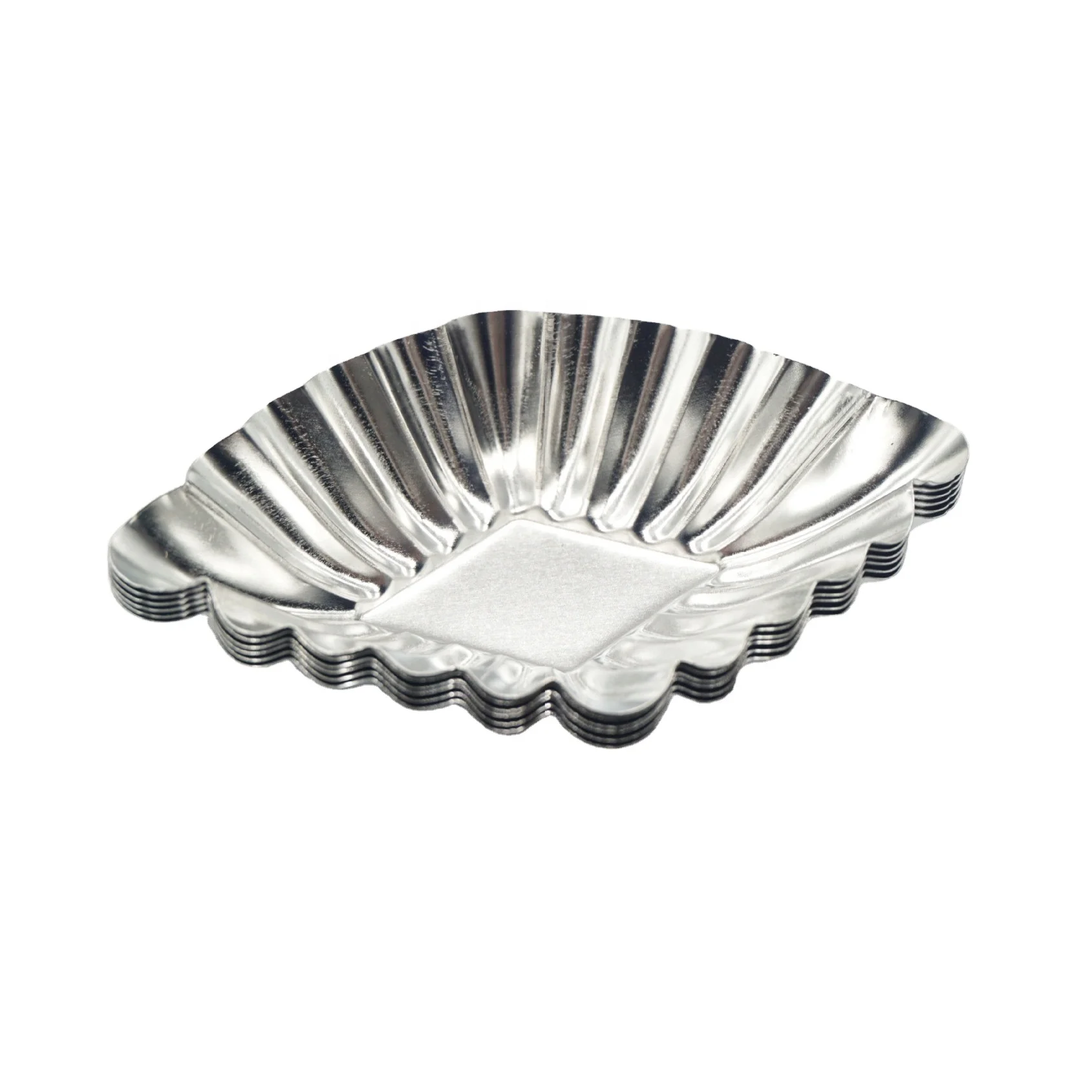 Tin Material Mini Fluted Diamond Shaped Fruit Pie Plate Pudding Pie Tin Vintage Egg Tart Mould
