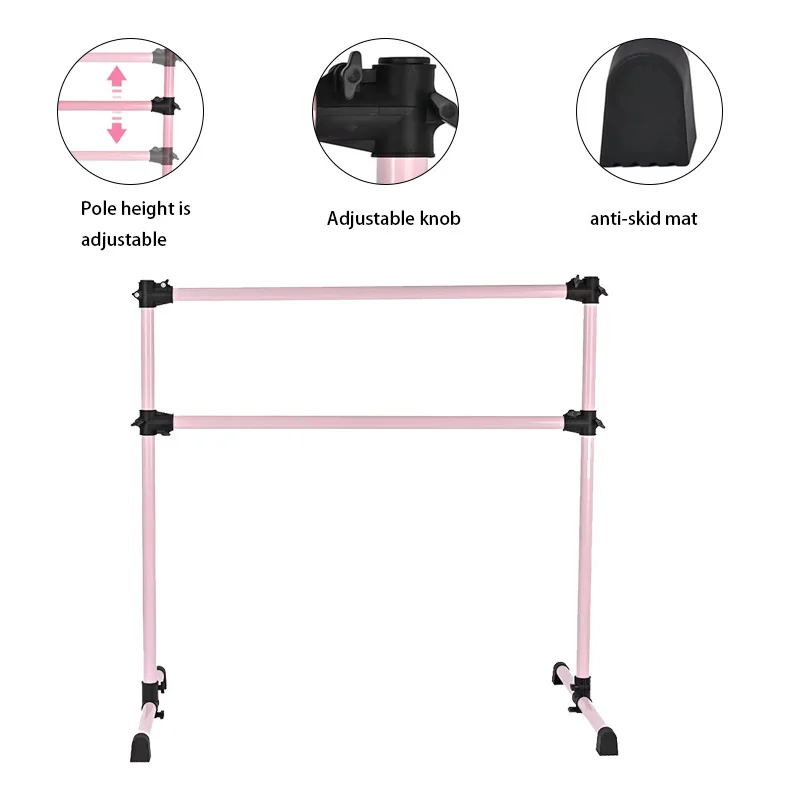 Wholesale adjustable ballet bar gymnastics training using freestander dance gymnastics bar portable ballet bar