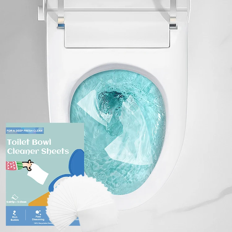 Hot selling toilet bowl bleach cleaner sheet oem manufacturer toilet bowl cleaner automatic dispenser